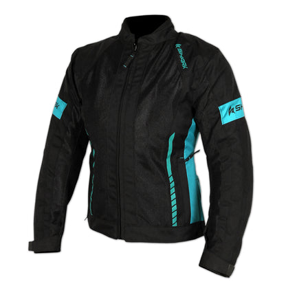 Shark Ladies Aired Jacket [Black/Teal - 12]