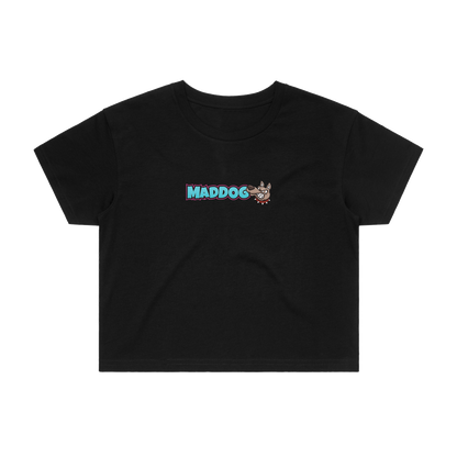 Archie "Maddog" Crop Top Black